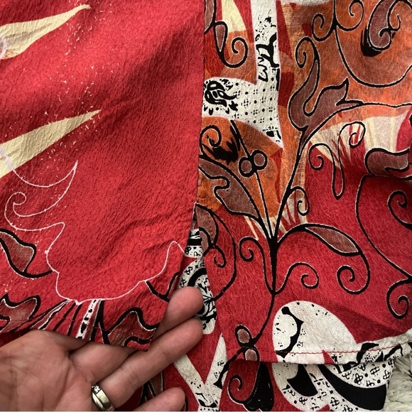 Citron Santa Monica Colorful 100% Silk Sleeveless Women’s Top Medium - Picture 5 of 9